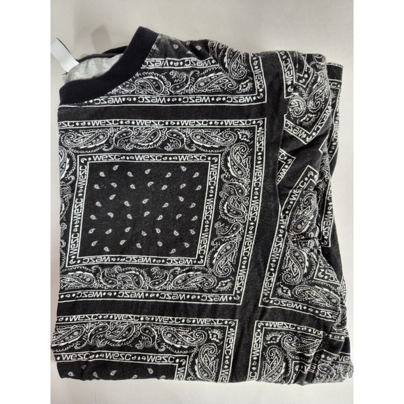 Mens Conspiracy WeSC Black Bandana Short Sleeve Tee T-Shirt Size Medium RARE - Picture 8 of 9